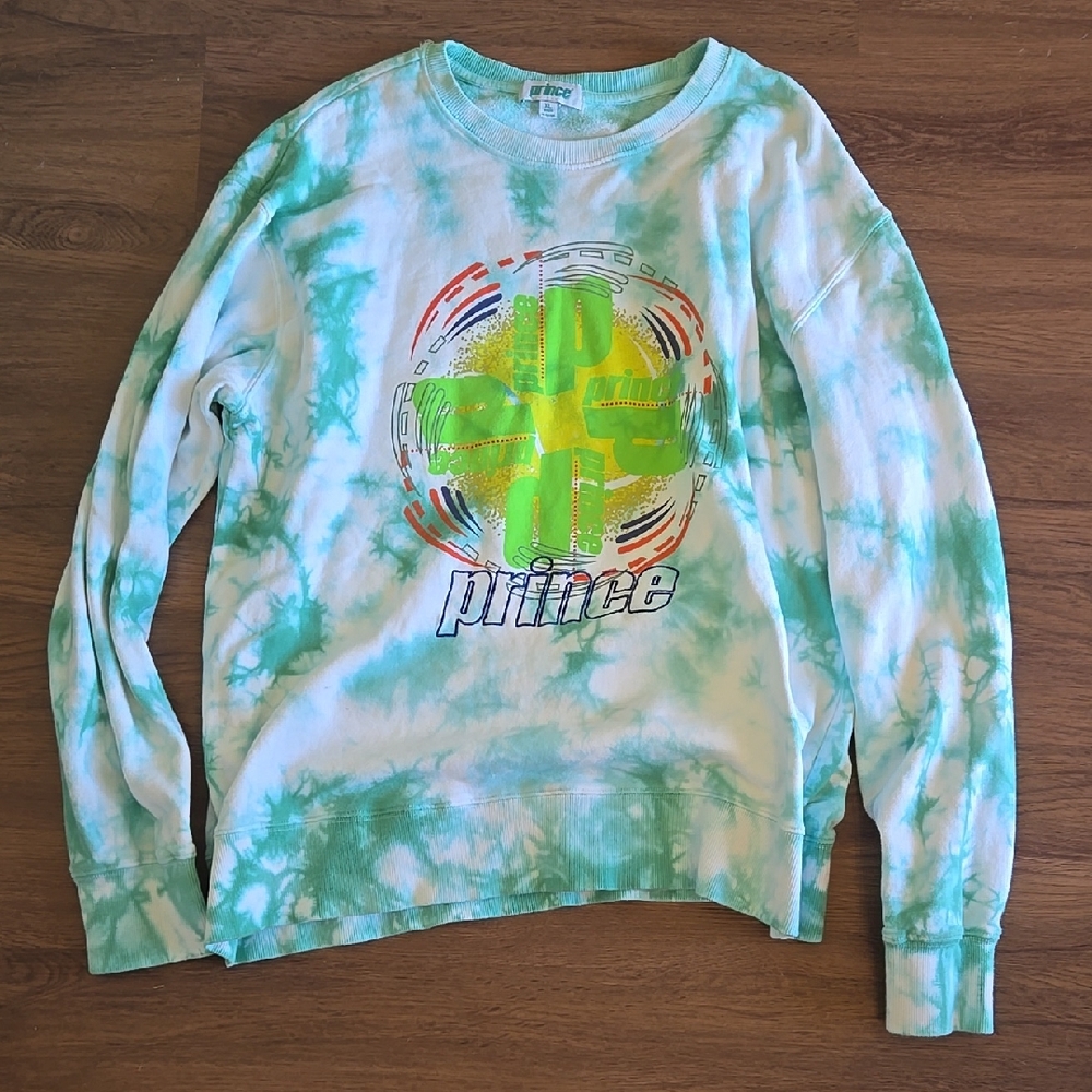 Green Tie-Dye  Prince Tennis Sweatshirt